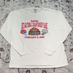 Vintage 2007 BCS National Championship Ohio State vs Florida Tee – L